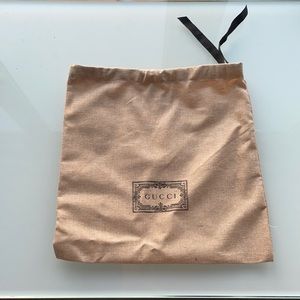 Gucci draw string dust bag